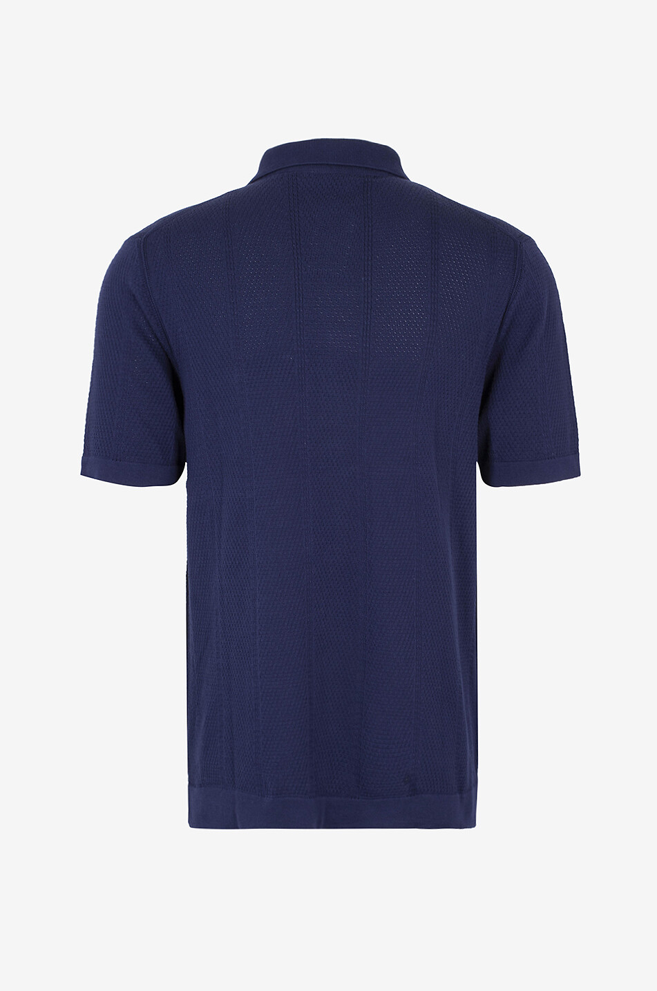 GALLIA KNIT PROJECT Farry short-sleeved knit shirt Men MEDIUM BLUE 2