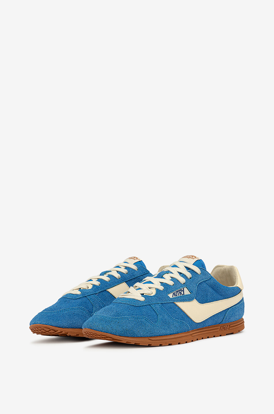 AUTRY Windspin suede low-top sneakers Women MEDIUM BLUE 2