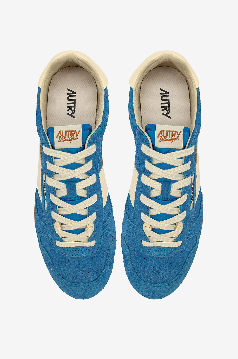 AUTRY Windspin suede low-top sneakers Women MEDIUM BLUE 4
