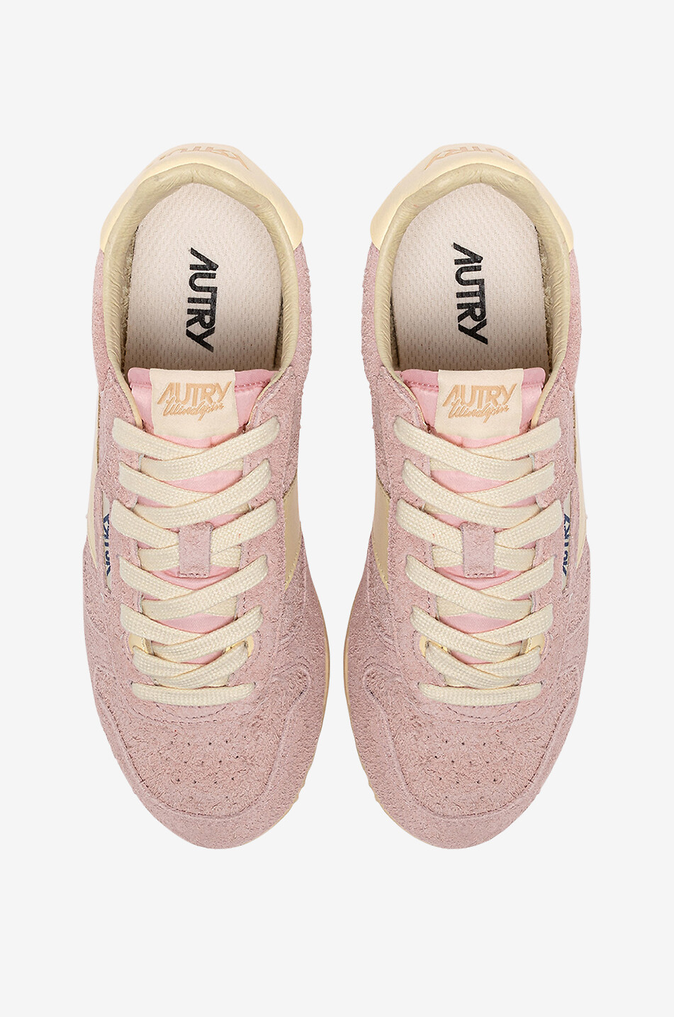 AUTRY Baskets basses en daim Windspin Femme ROSE CLAIR 4