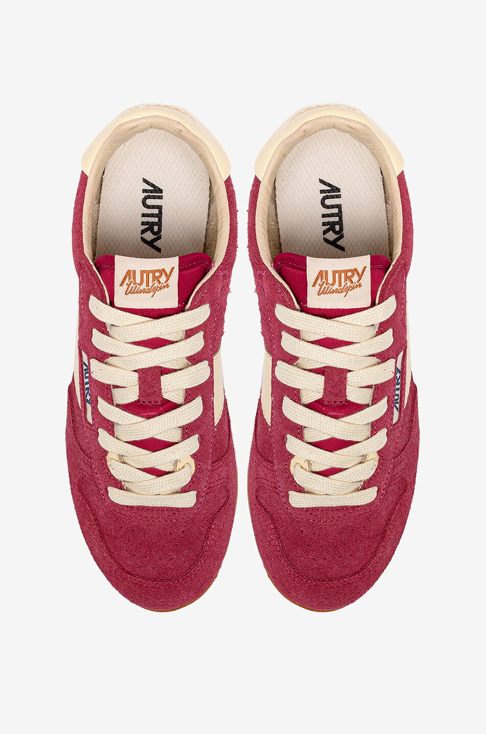 AUTRY Baskets basses en daim Windspin Femme ROSE FONCÉ 4