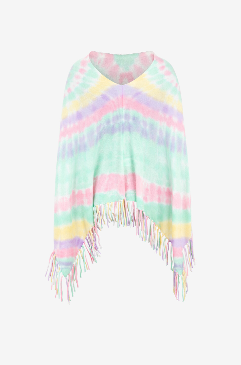 KUJTEN Poncho en cachemire Fanfan Sunny Femme MULTICOLORE 1