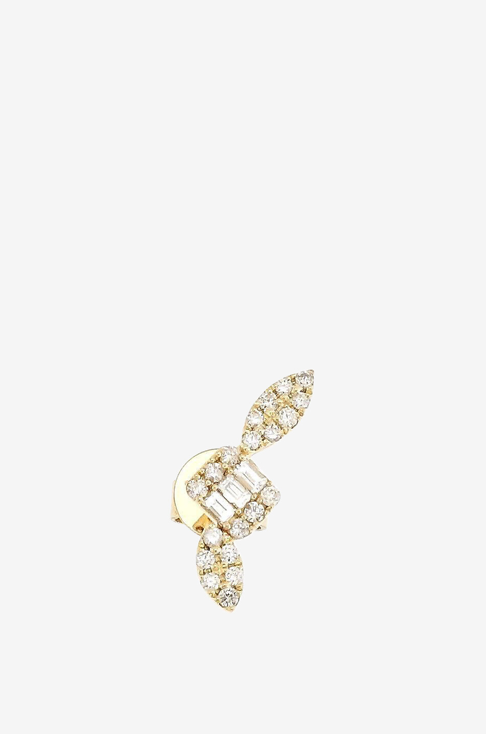 RITA CHRISTENSEN Mono clou d'oreilles en or jaune et diamants Butterfly Femme DORE 2
