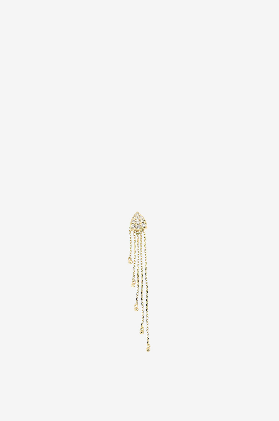 RITA CHRISTENSEN Einzelner Ohrstecker aus Gelbgold und Diamanten Chuttes Damen GOLDEN 1