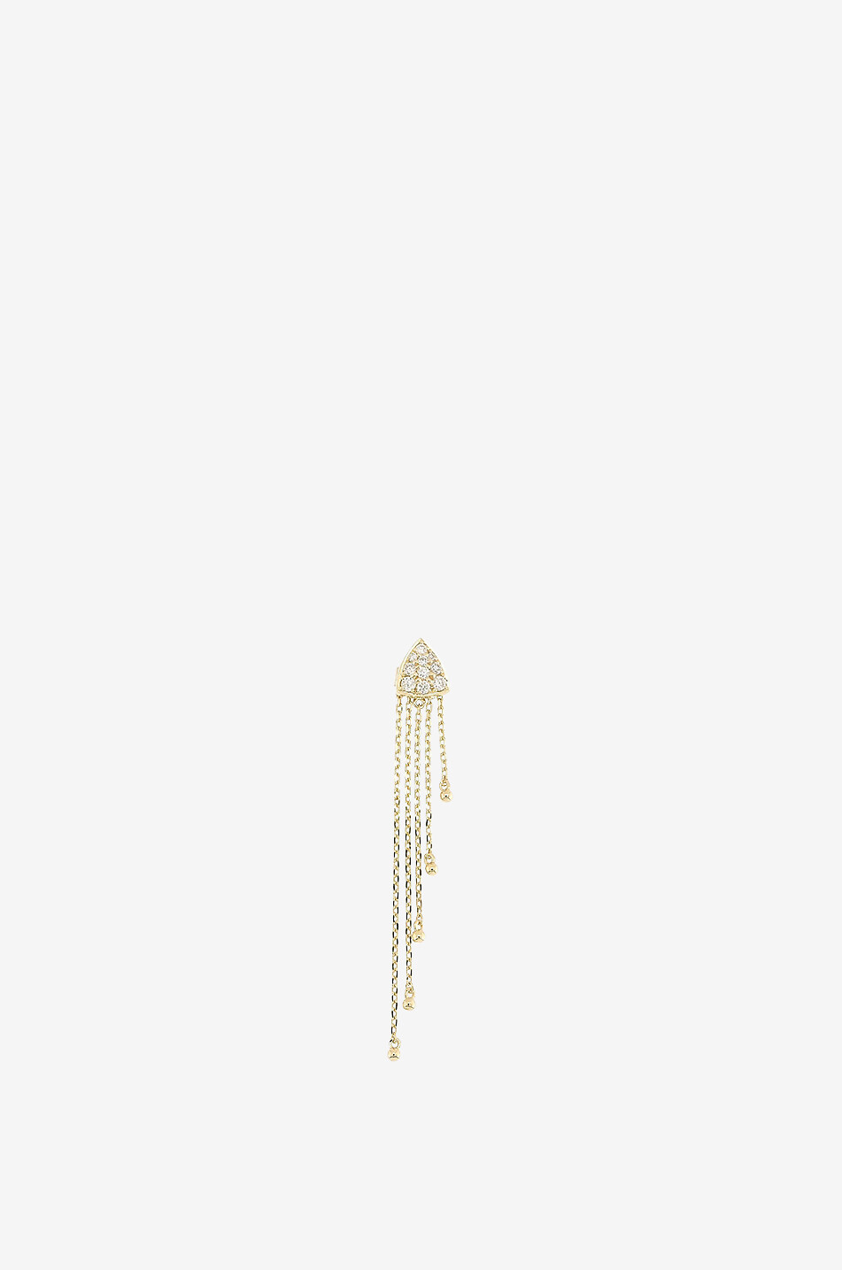 RITA CHRISTENSEN Einzelner Ohrstecker aus Gelbgold und Diamanten Chuttes Damen GOLDEN 2