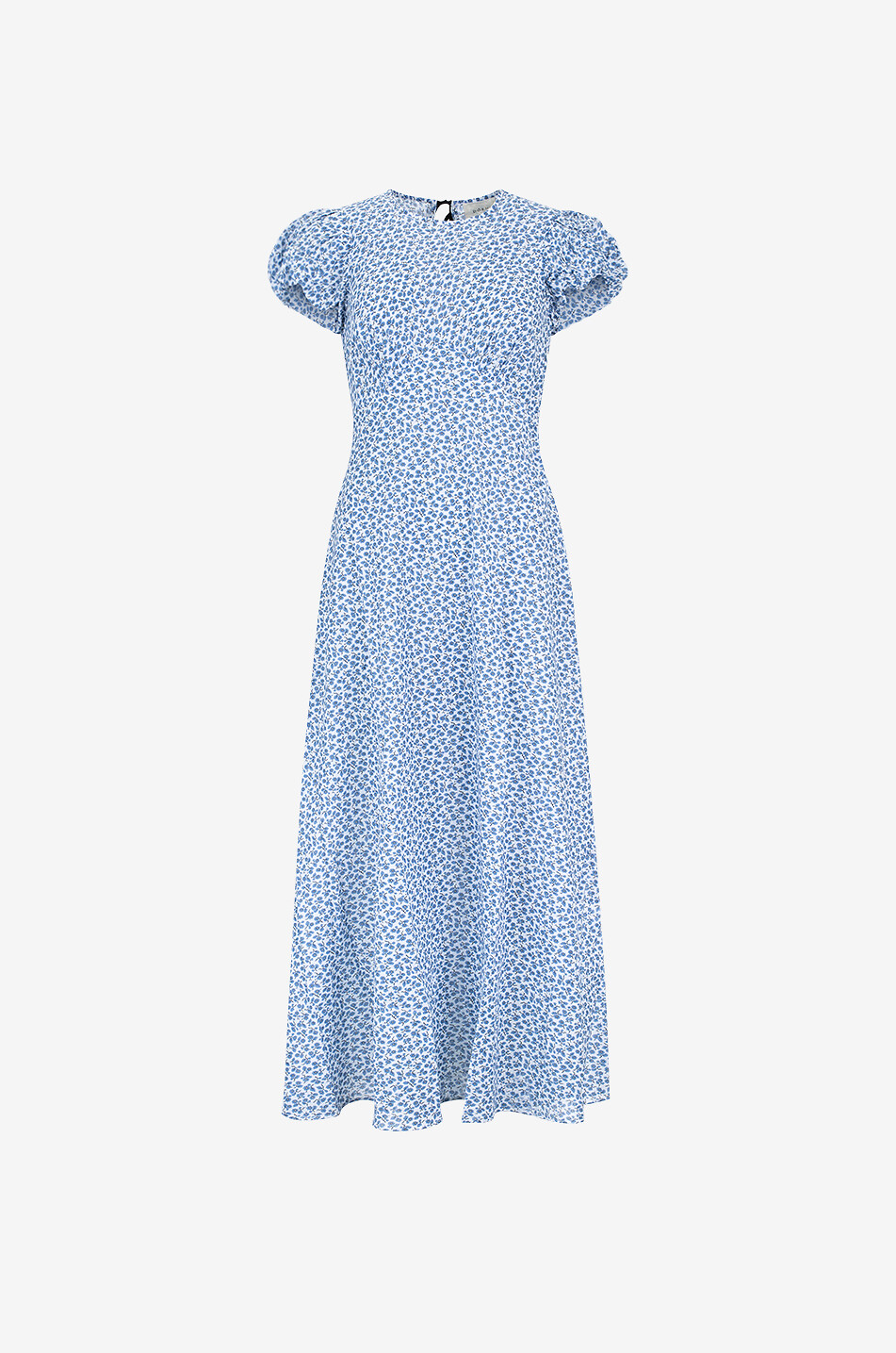 DÔEN Robe midi en voile fleurie Romina Cornflower Hillside Bloom Femme MULTICOLORE 1