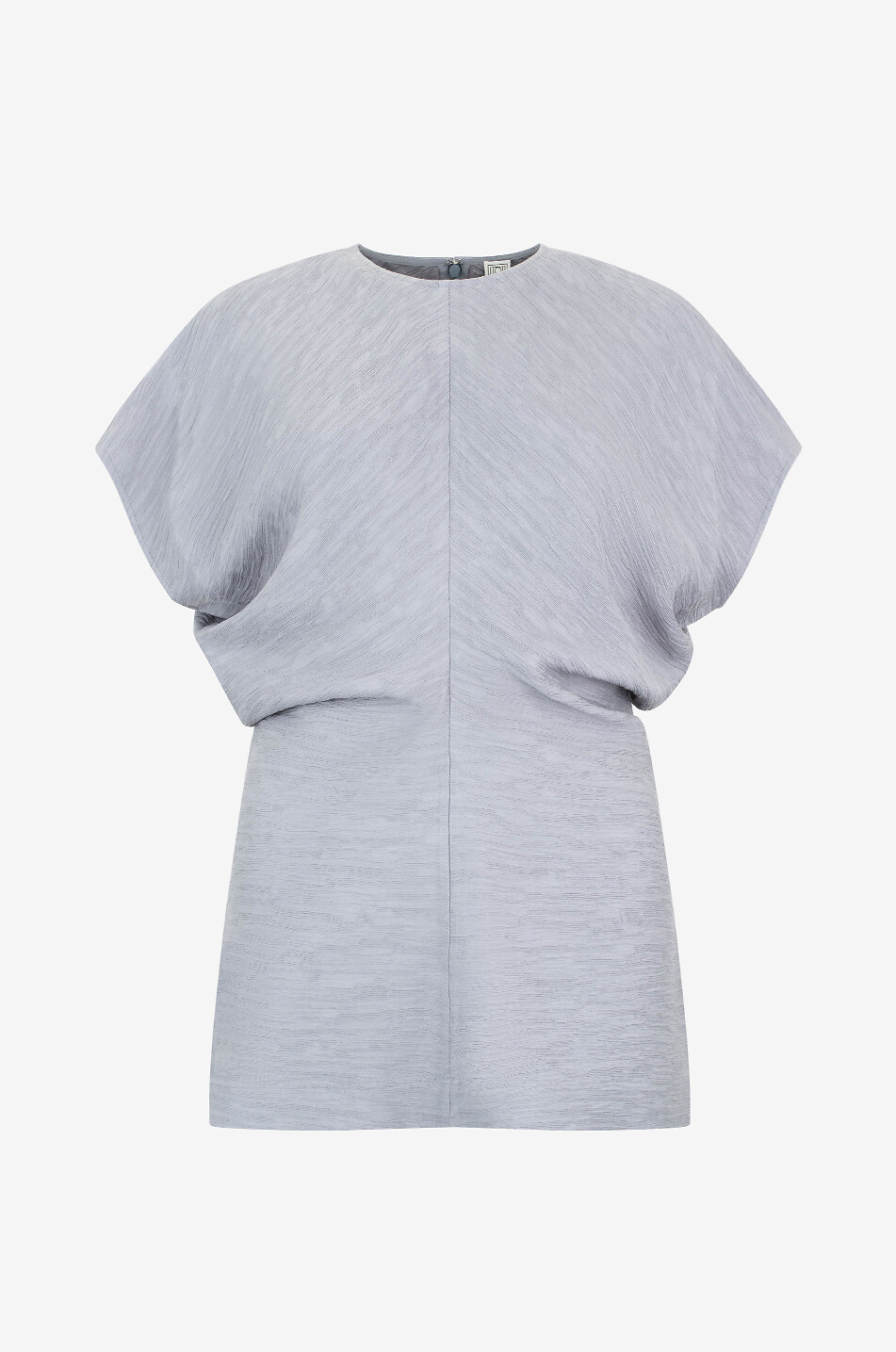 TOTEME Top à manches courtes effet froissé Slouch Waist Femme BLEU 1