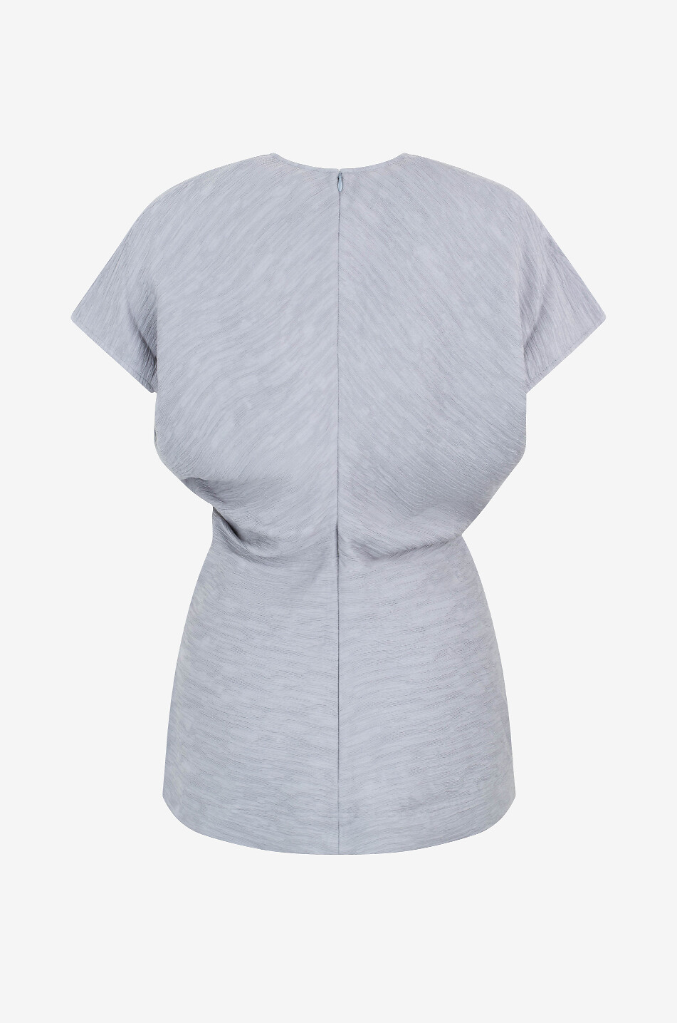 TOTEME Top à manches courtes effet froissé Slouch Waist Femme BLEU 2