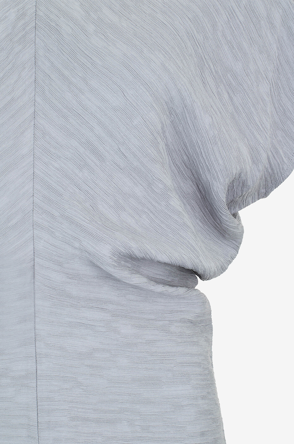 TOTEME Top à manches courtes effet froissé Slouch Waist Femme BLEU 3