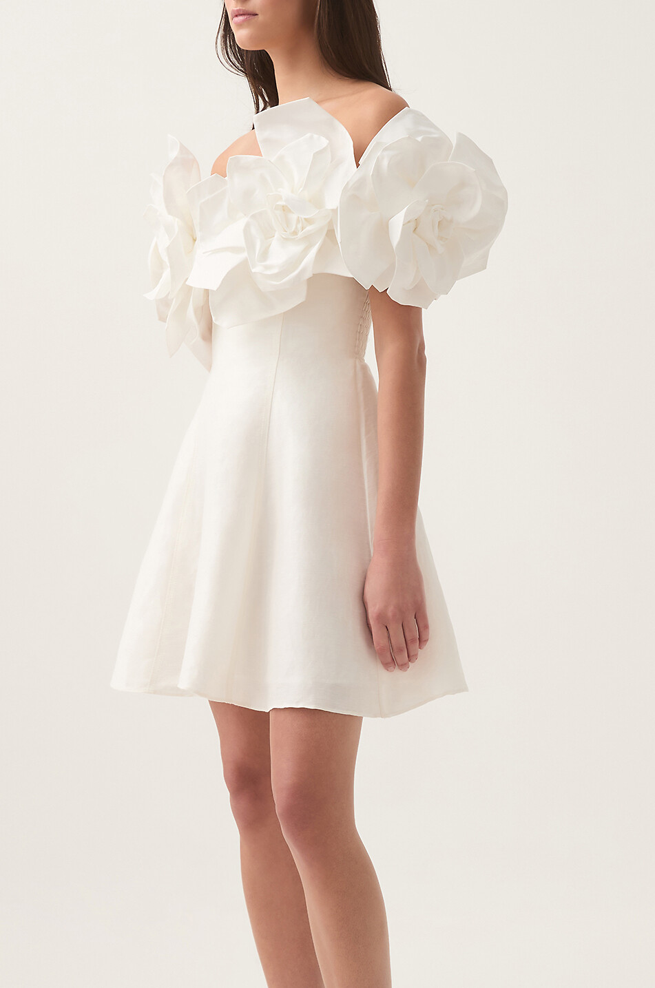 AJE Etta off-shoulder mini dress Women WHITE 3