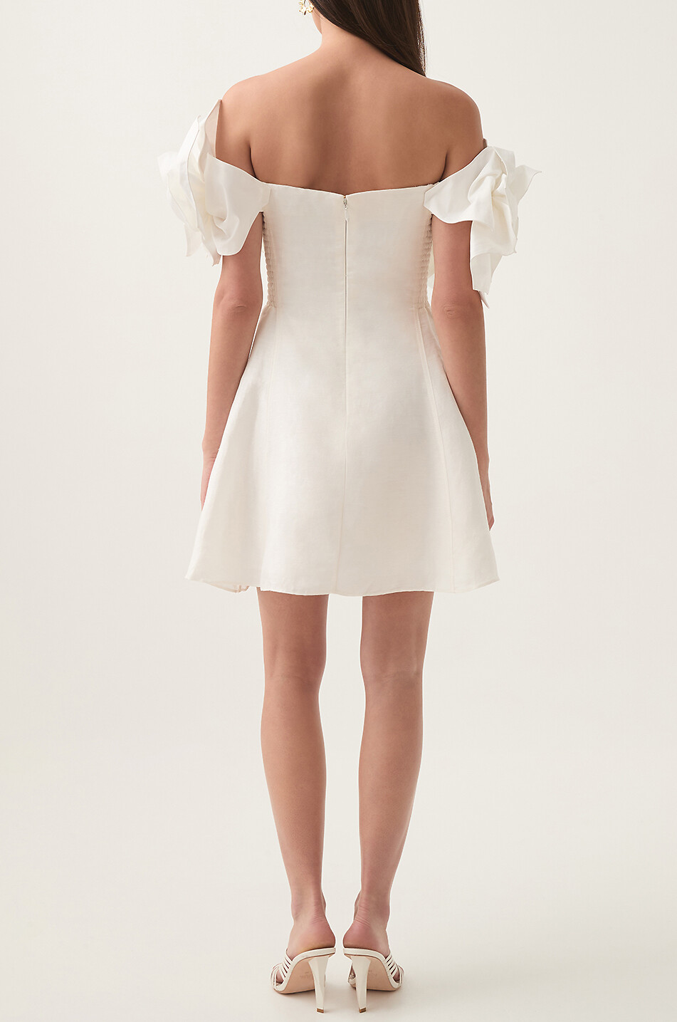 AJE Etta off-shoulder mini dress Women WHITE 4