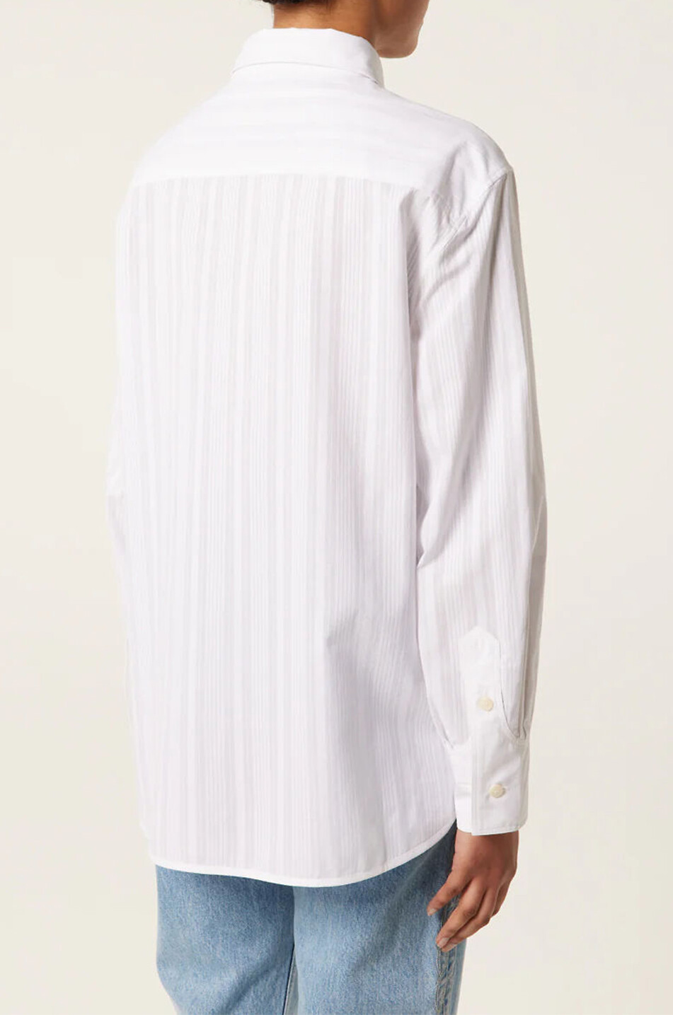 TRESSE PARIS Weites Hemd aus gestreiftem Jacquard Couxana Damen WEISS 2