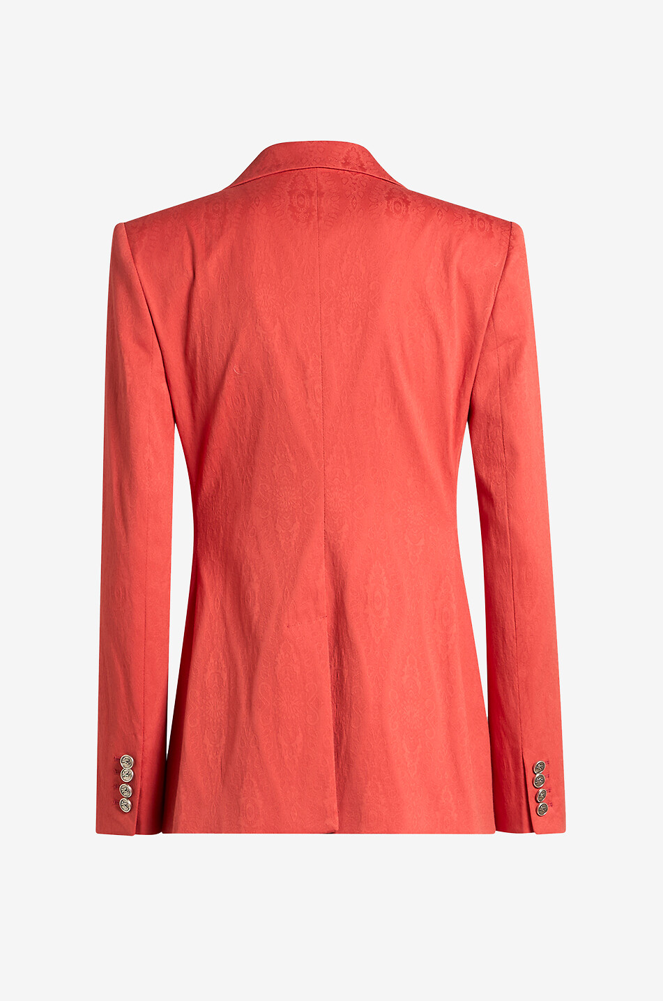 ETRO Cinched Paisley cotton jacquard blazer Women RED 2