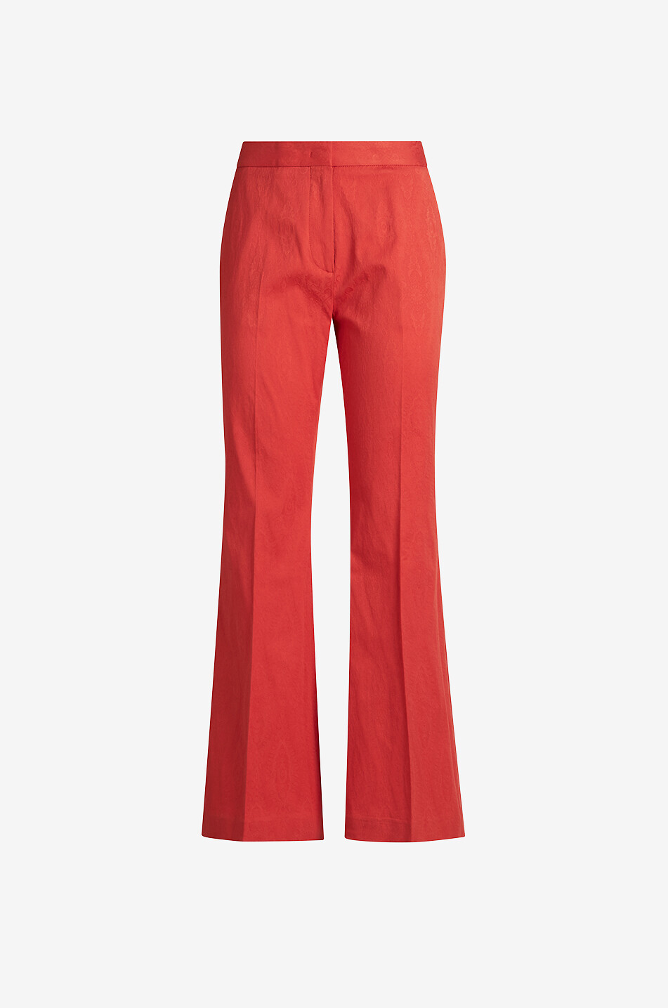 ETRO Paisley jacquard flared trousers Women RED 1