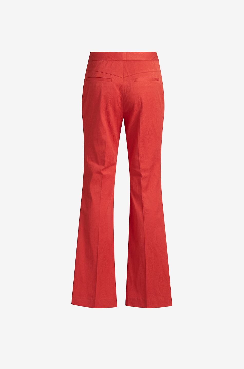 ETRO Paisley jacquard flared trousers Women RED 2