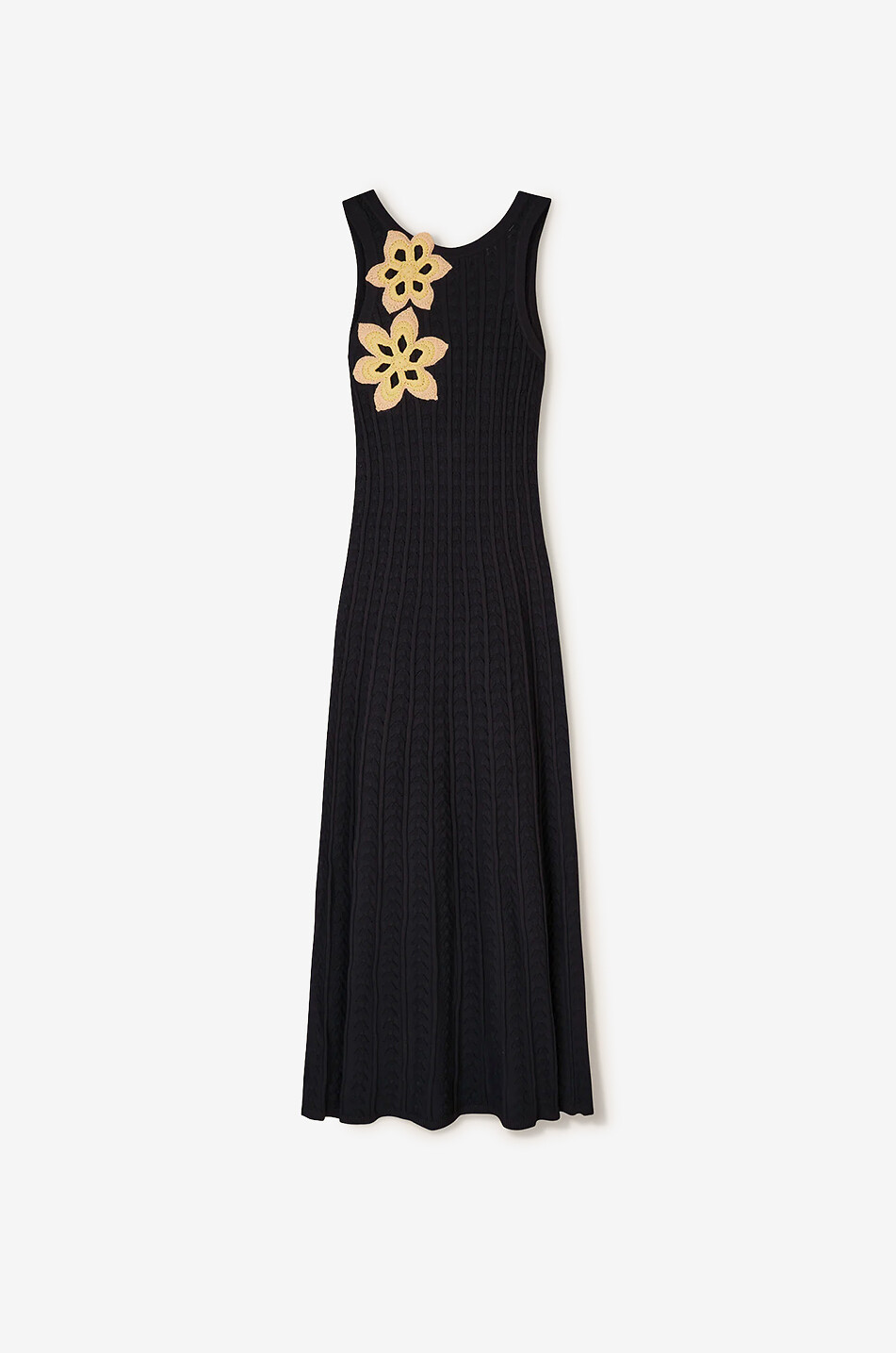 TRESSE PARIS Robe longue moulante en maille à dos échancré Rimis Femme BLEU FONCE 1