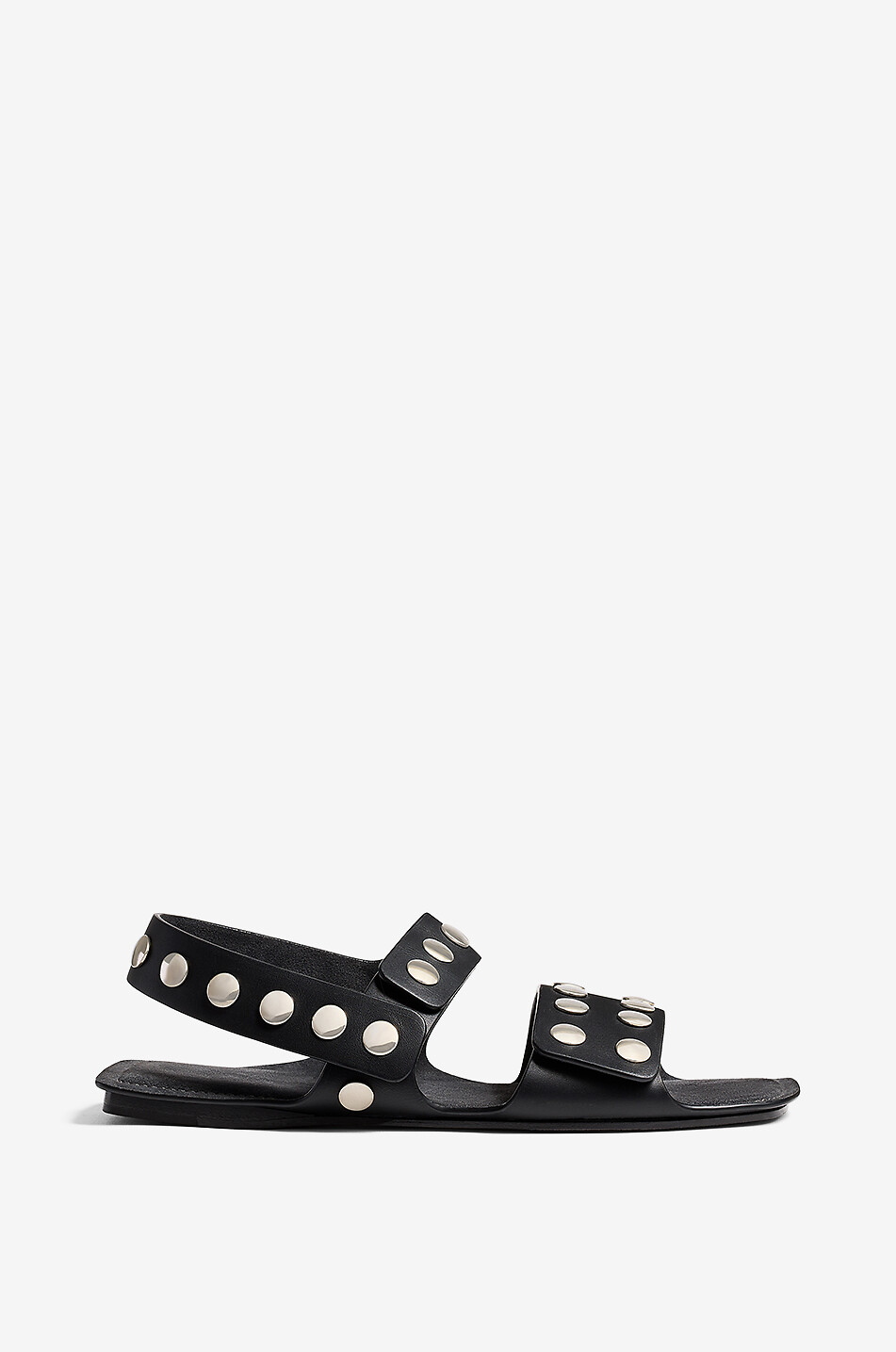 KHAITE Sandales plates cloutées Boden Femme NOIR 2