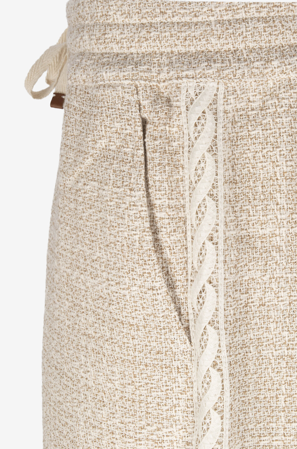 DROLE DE MONSIEUR Le Short Tweed cotton Bermuda shorts Men BEIGE 3