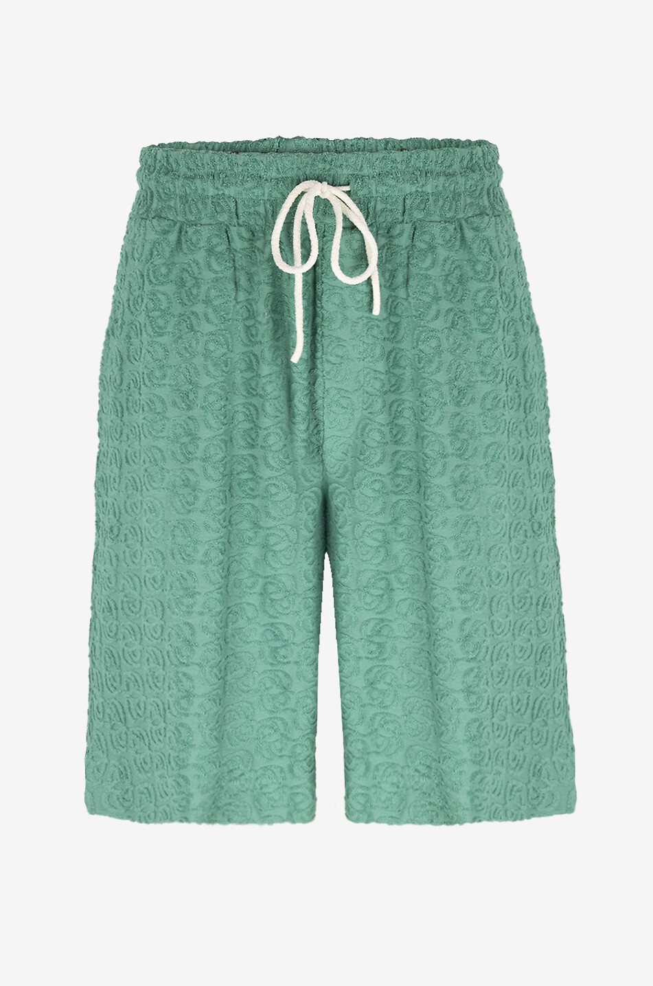 DROLE DE MONSIEUR Le Short Monogramme terry Bermuda shorts Men GREEN 1