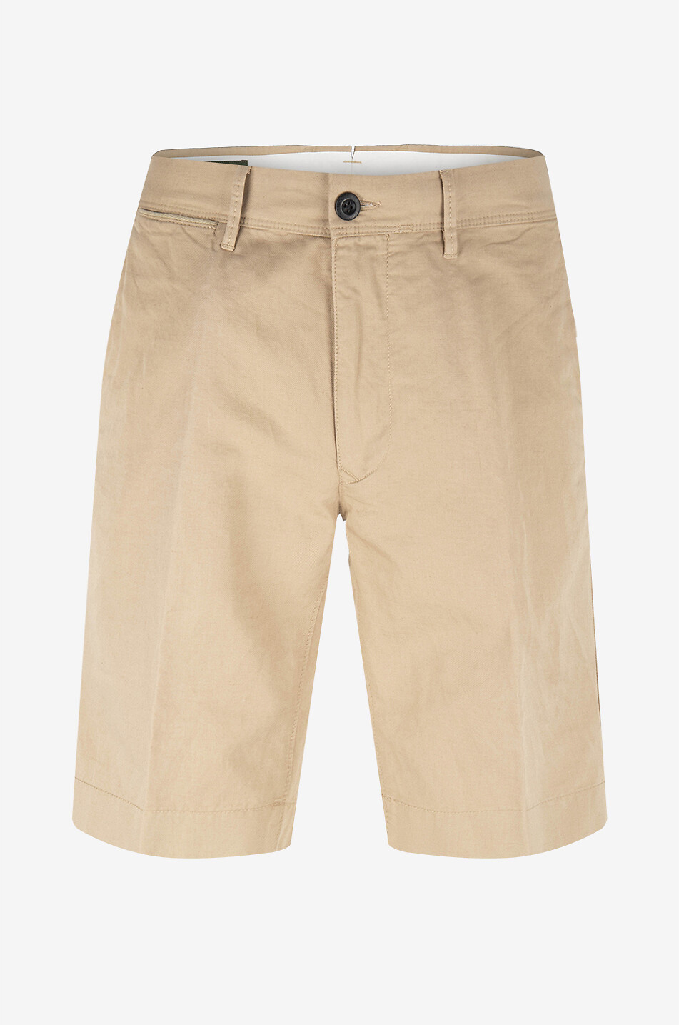 Linen and cotton Bermuda shorts