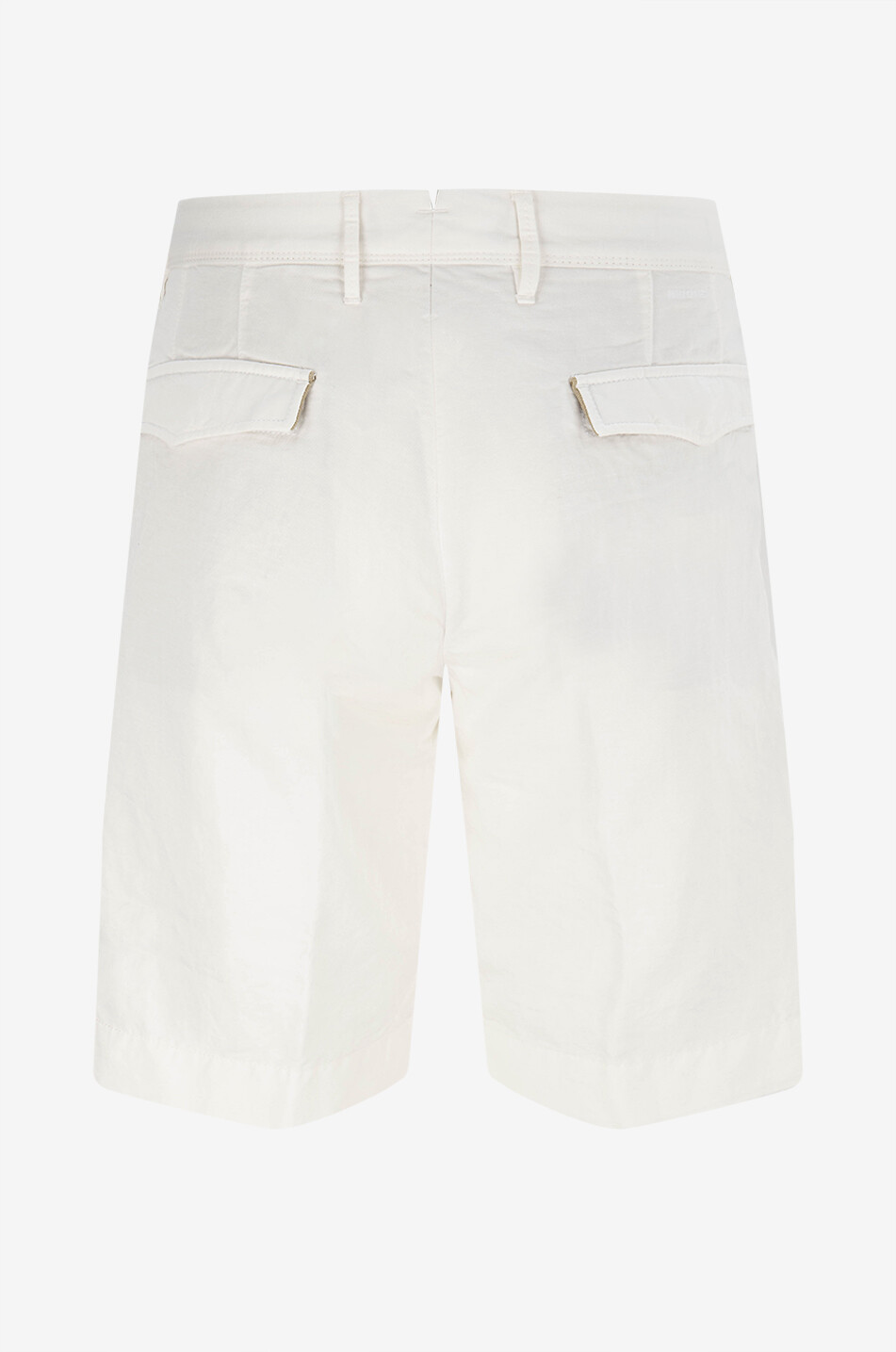 Linen and cotton Bermuda shorts