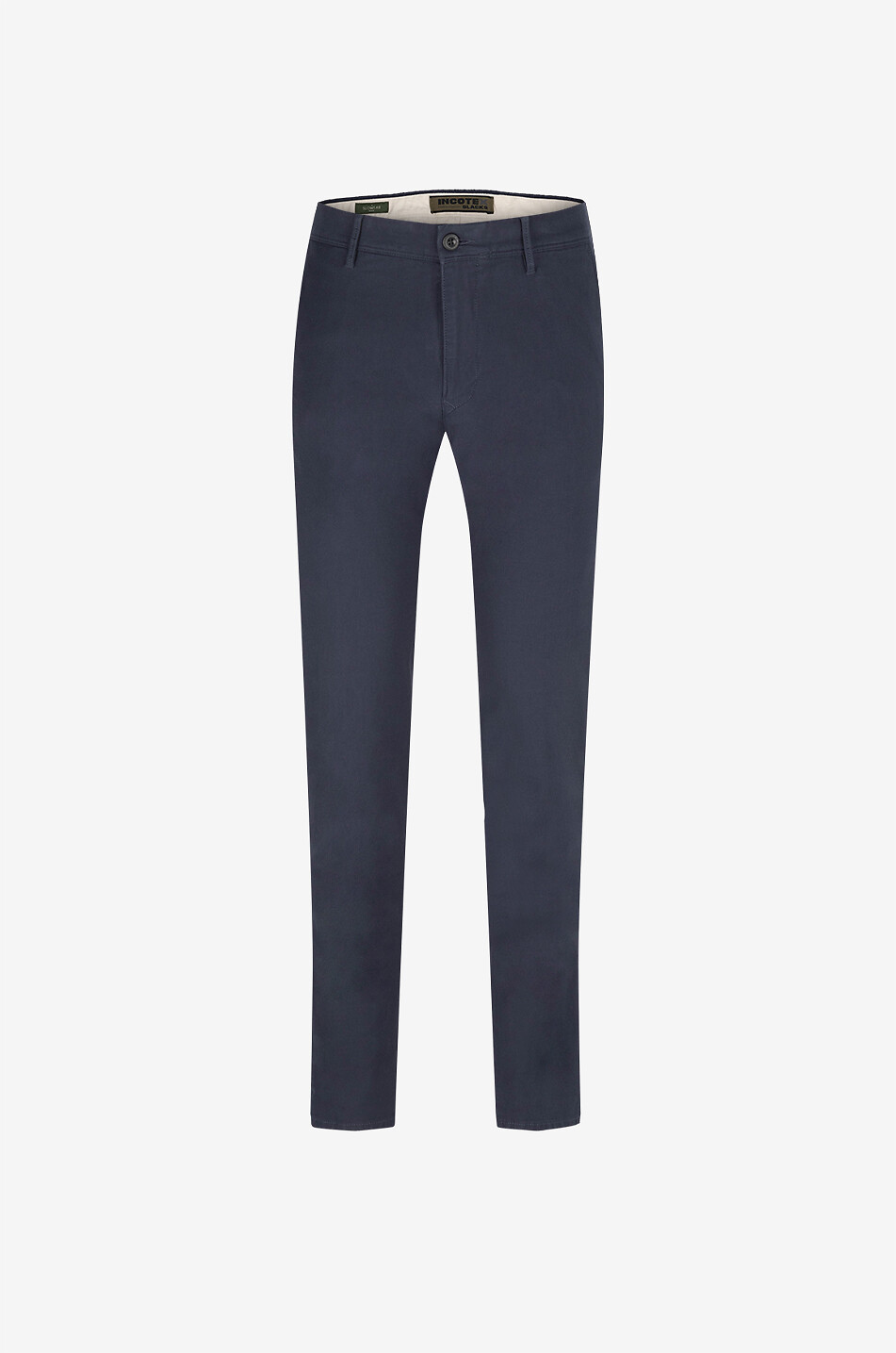 INCOTEX Slim fit cotton chino trousers Men MEDIUM BLUE 1