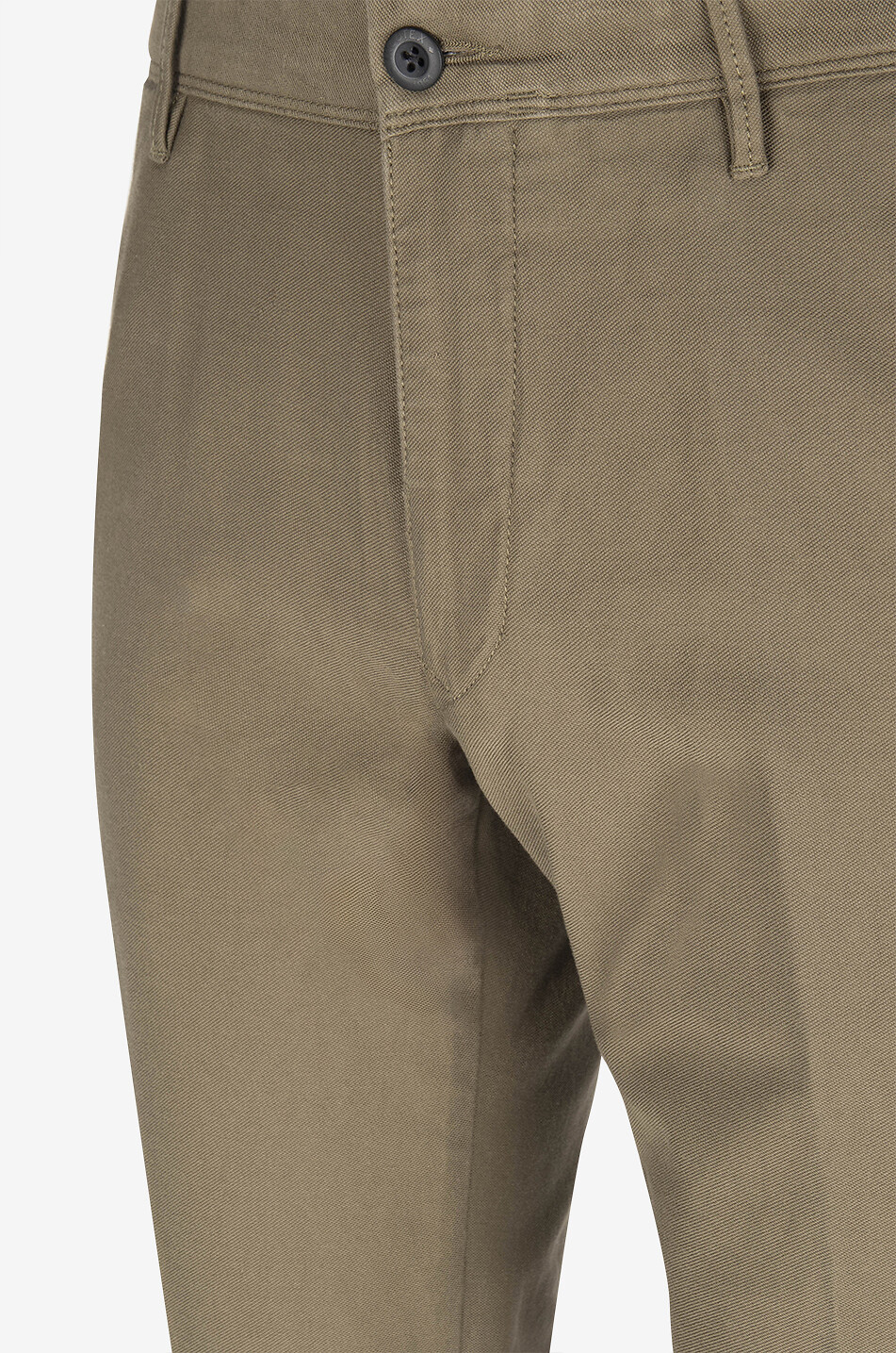 INCOTEX Pantalon chino slim en coton Homme VERT MOYEN 3