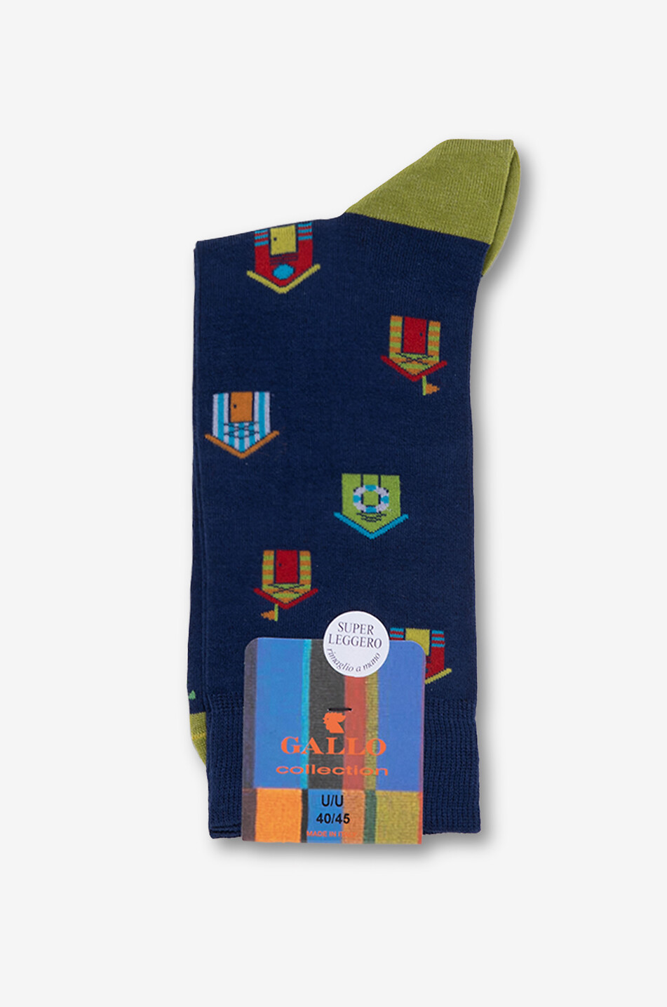 Kurze Socken aus Baumwolle mit Hausmotiv