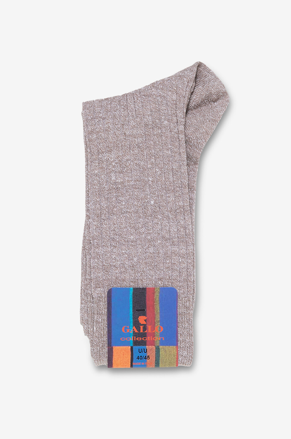 GALLO Kurze Socken aus Leinen und Baumwolle Herren BRAUN 1