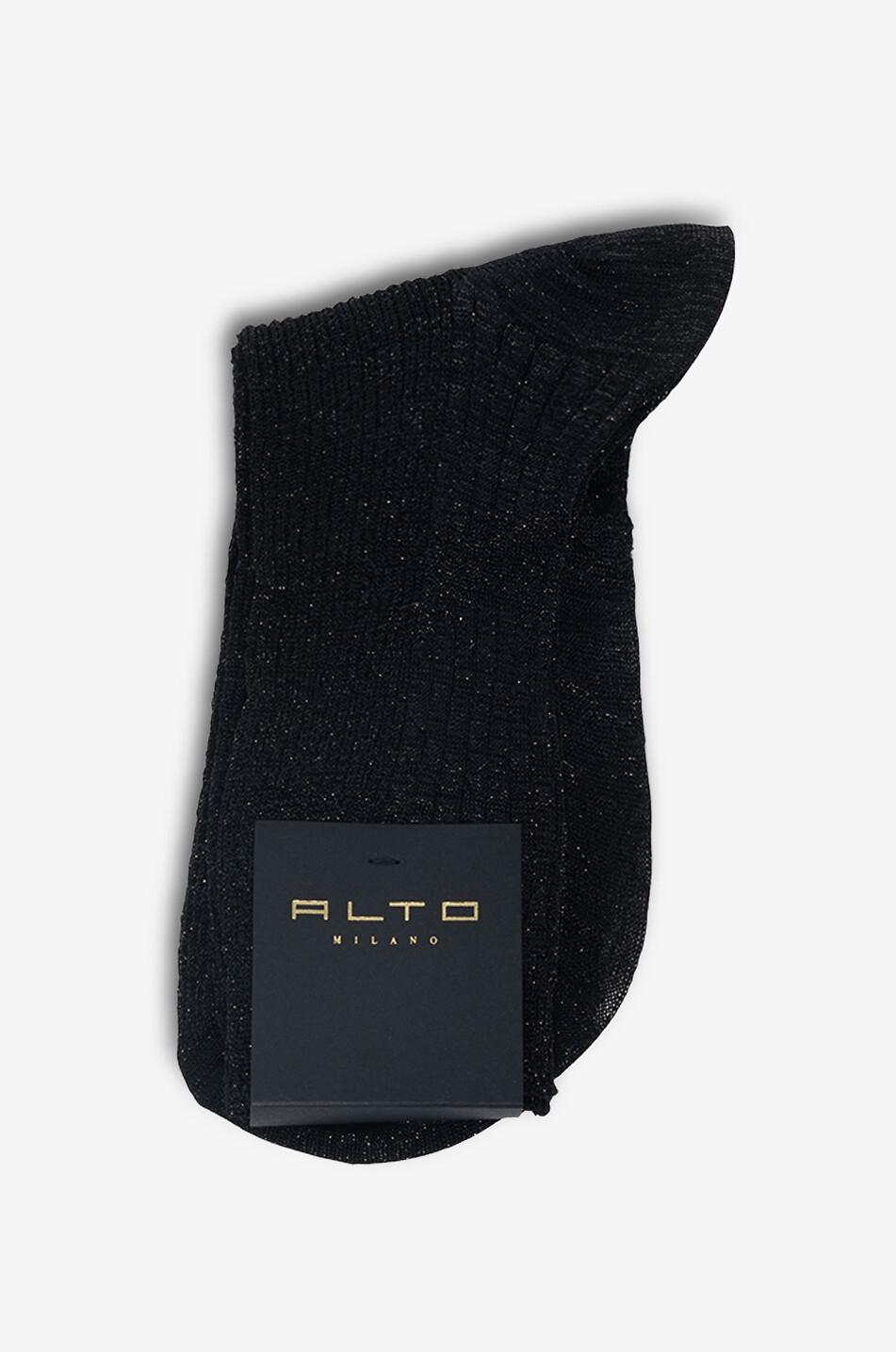 Camilla ribbed lurex socks