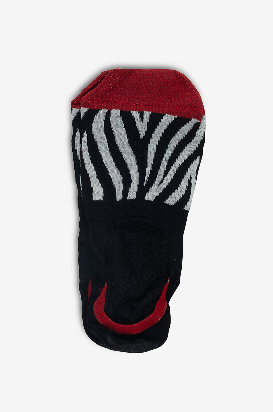 ALTO MILANO Sabbia tiger stripe sneaker socks Women BLACK 1