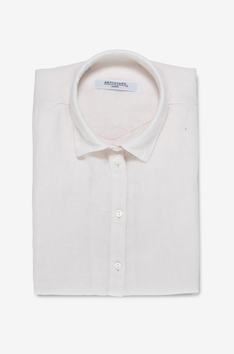 ARTIGIANO Ricky linen short-sleeved shirt Women Light beige 1