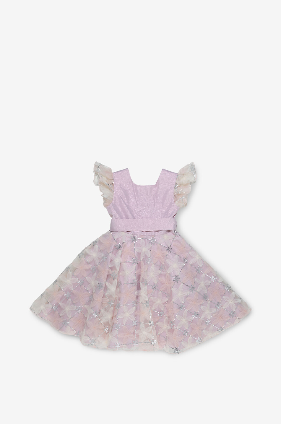 MANEGE EN SUCRE Robe brodée de sequins et de tulle fille Iris Fille ROSE 1