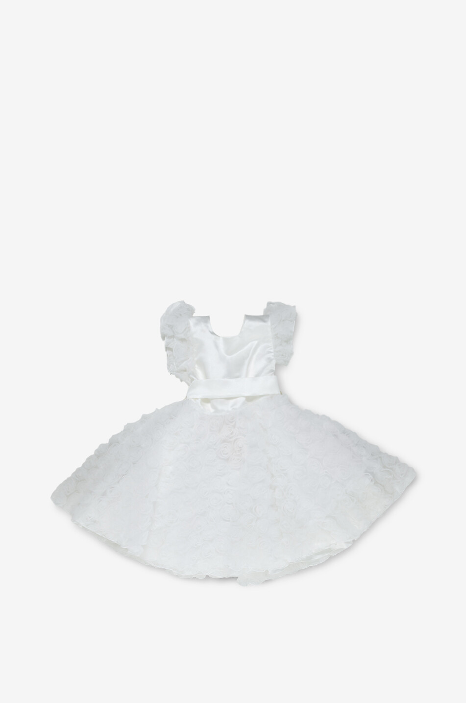 MANEGE EN SUCRE Mädchen-Kleid aus Tüll und Satin Iris Mädchen WEISS 1