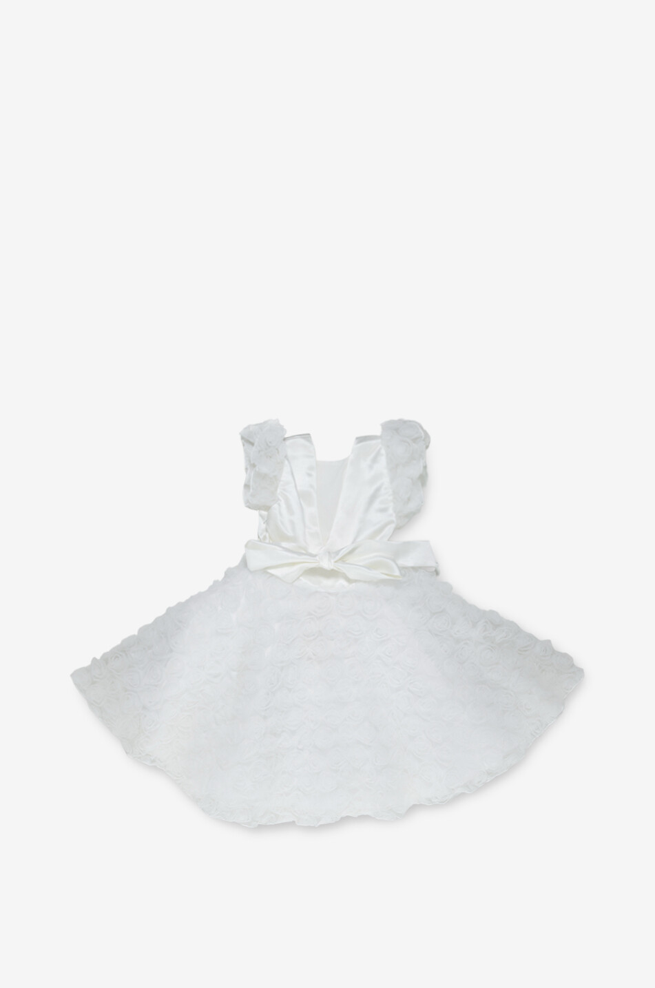MANEGE EN SUCRE Mädchen-Kleid aus Tüll und Satin Iris Mädchen WEISS 2