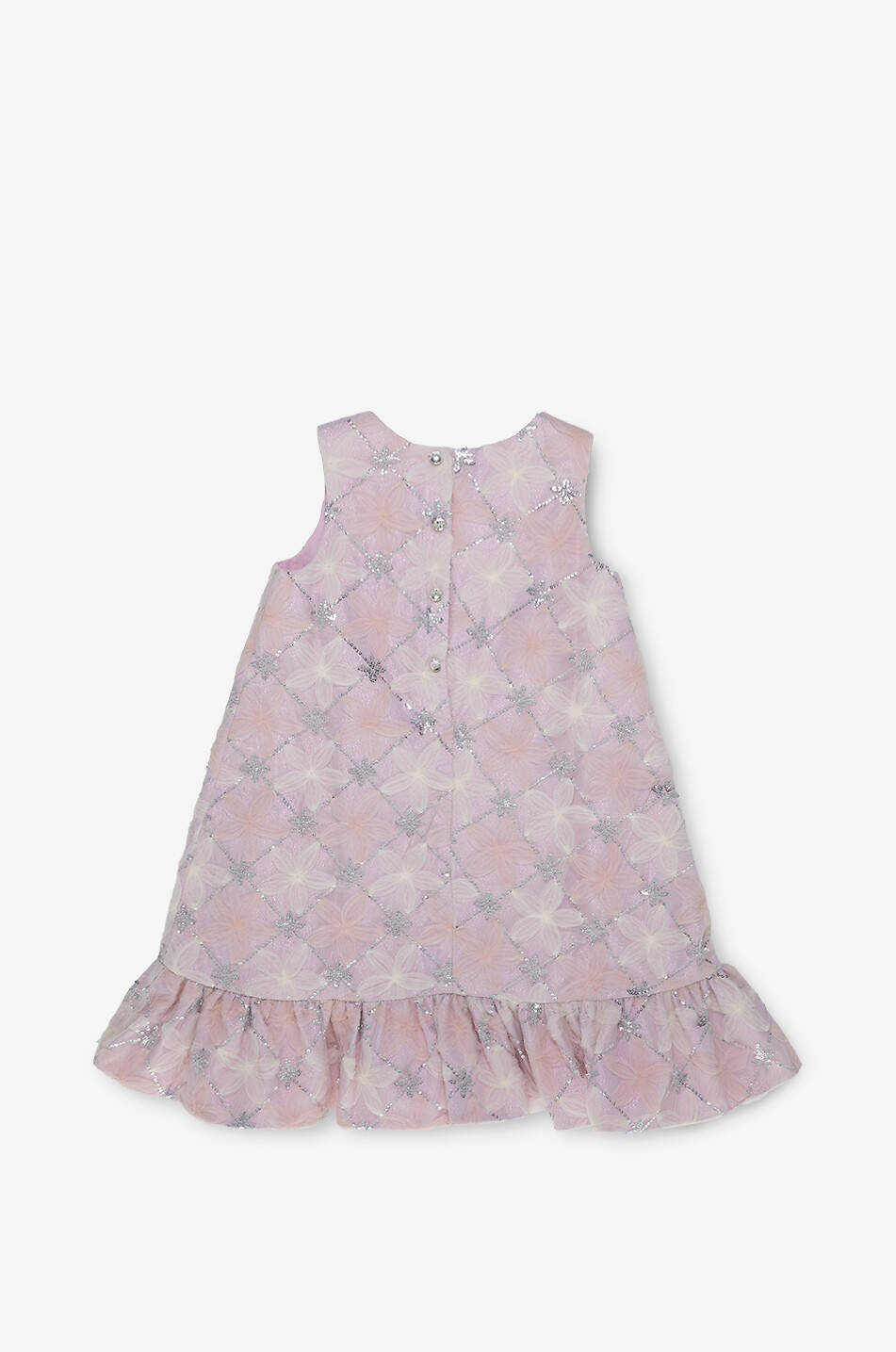 MANEGE EN SUCRE Robe trapèze brodée de sequins fille Garden Fille ROSE 2