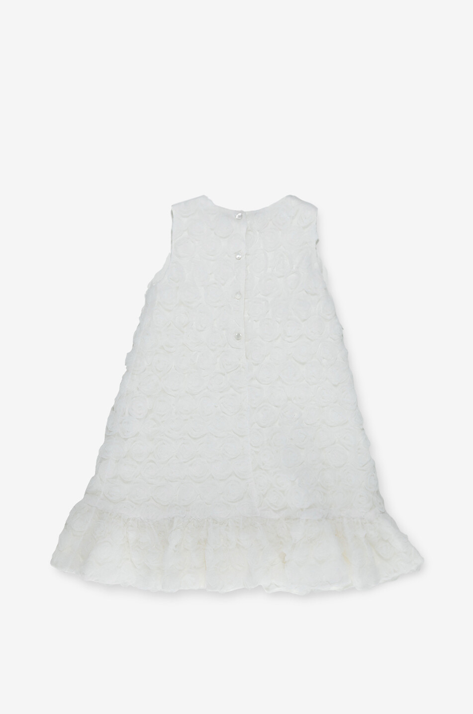 MANEGE EN SUCRE A-förmiges Mädchenkleid mit Tüllrosen Garden Mädchen WEISS 2