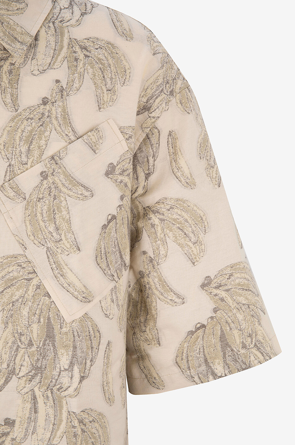 JACQUEMUS Bananen-Jacquard-Hemd La chemise Aloe Herren BEIGE 3