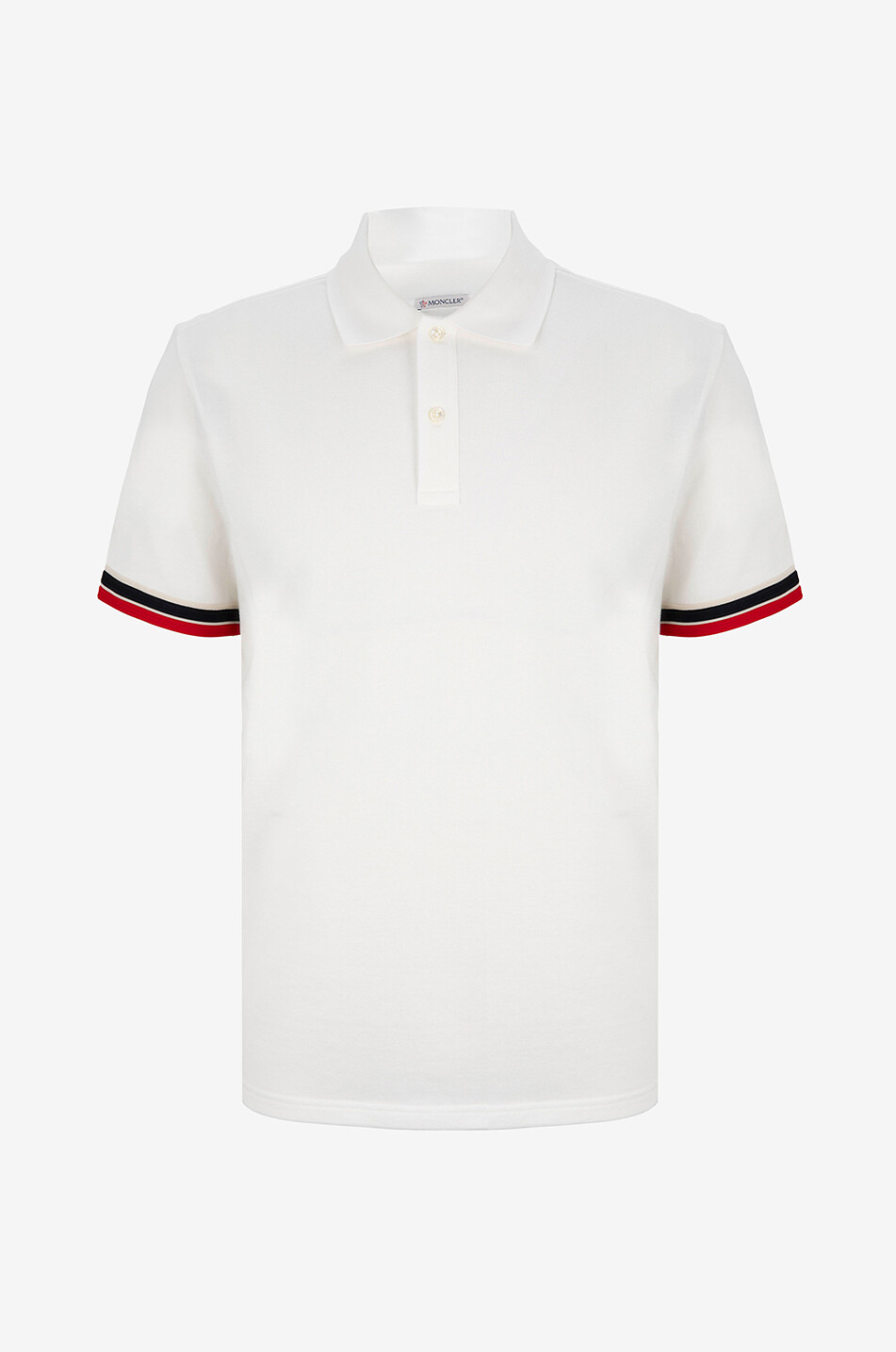 Polo à manches courtes et bordure rayée