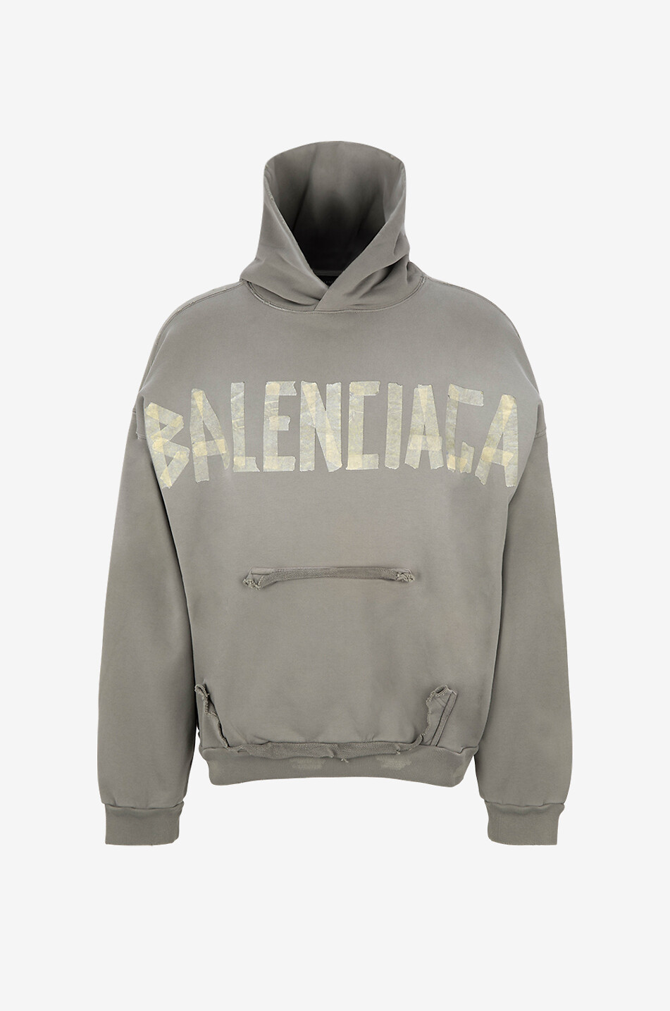 Kapuzensweatshirt Ripped Pocket Tape Type Large Fit