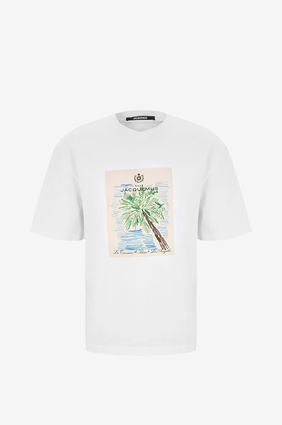 JACQUEMUS Le T-Shirt Marino short-sleeved heavyweight T-shirt Men WHITE 1