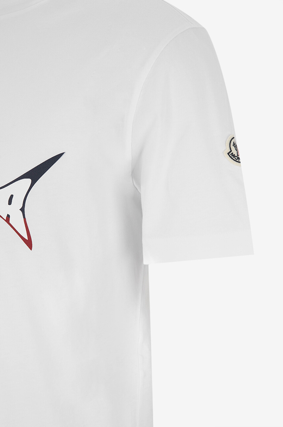 MONCLER T-shirt à manches courtes imprimé requin Homme BLANC 3