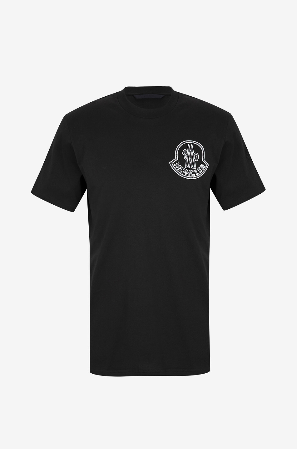 MONCLER Stamp Logo printed short-sleeved T-shirt Men BLACK 1
