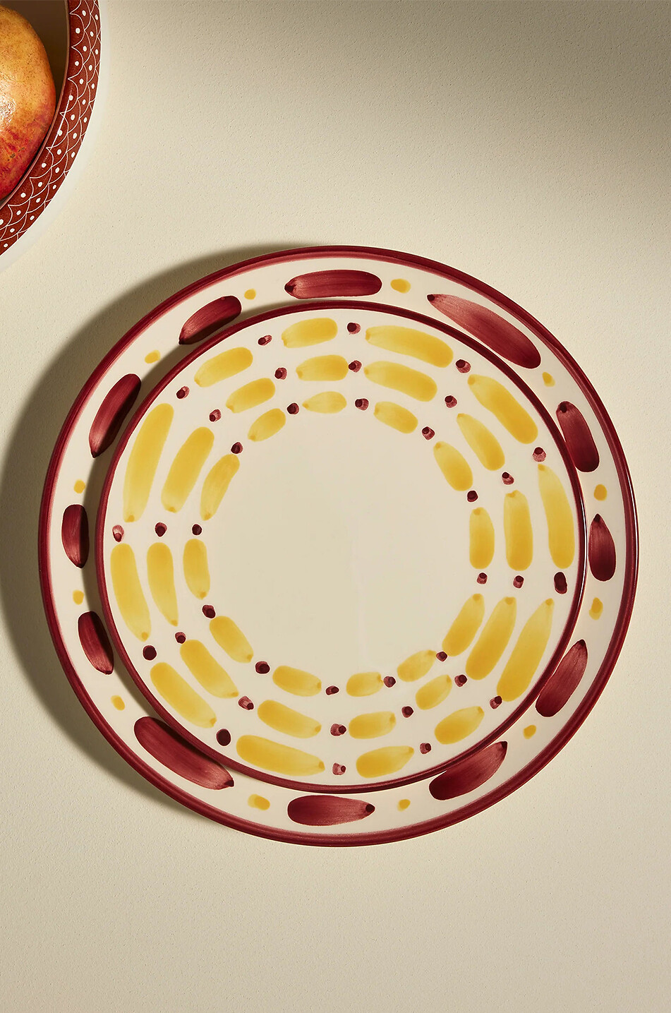 MAISON SARAH LAVOINE Assiette à dessert en céramique Aura Maison ROUGE 3