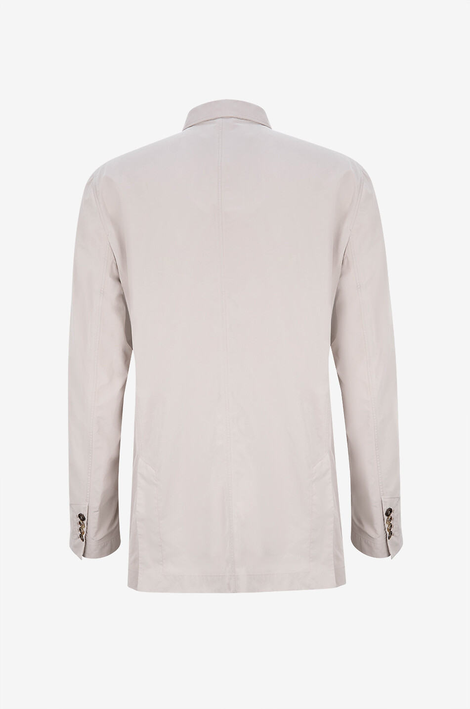 BRUNELLO CUCINELLI Einreihiger Blazer aus Mikrofaser Herren Hellbeige 2