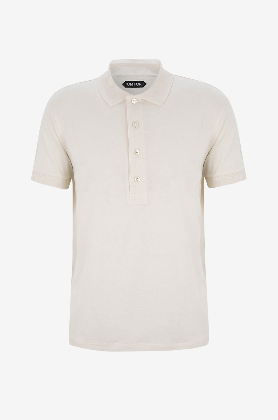 Cashmere and silk jersey polo shirt