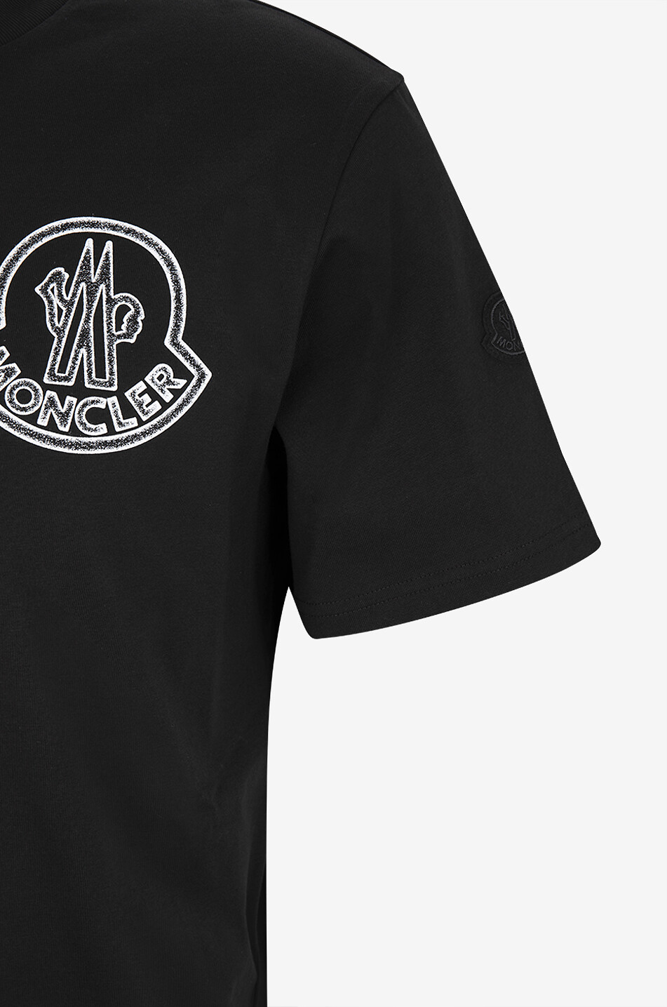 MONCLER Stamp Logo printed short-sleeved T-shirt Men BLACK 3