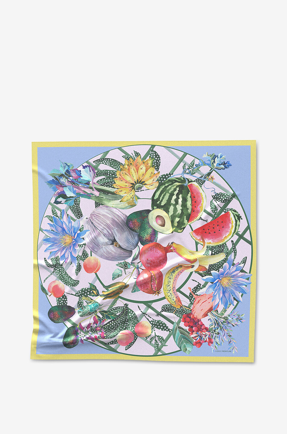 Grand foulard en soie Aphrodite's Garden