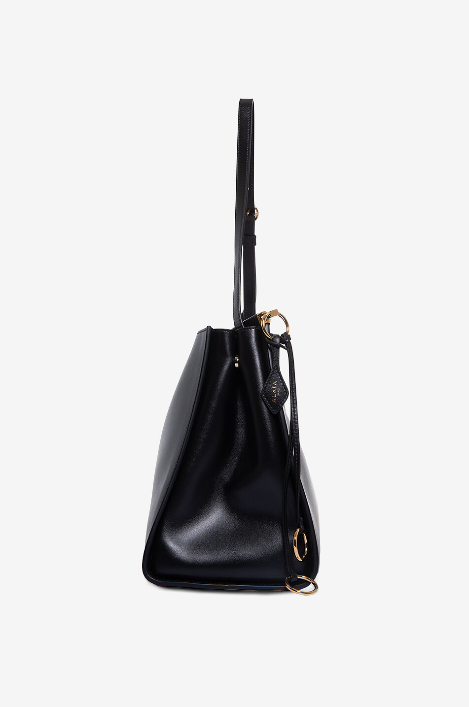 ALAÏA Le Click Medium smooth leather shoulder bag Women BLACK 4