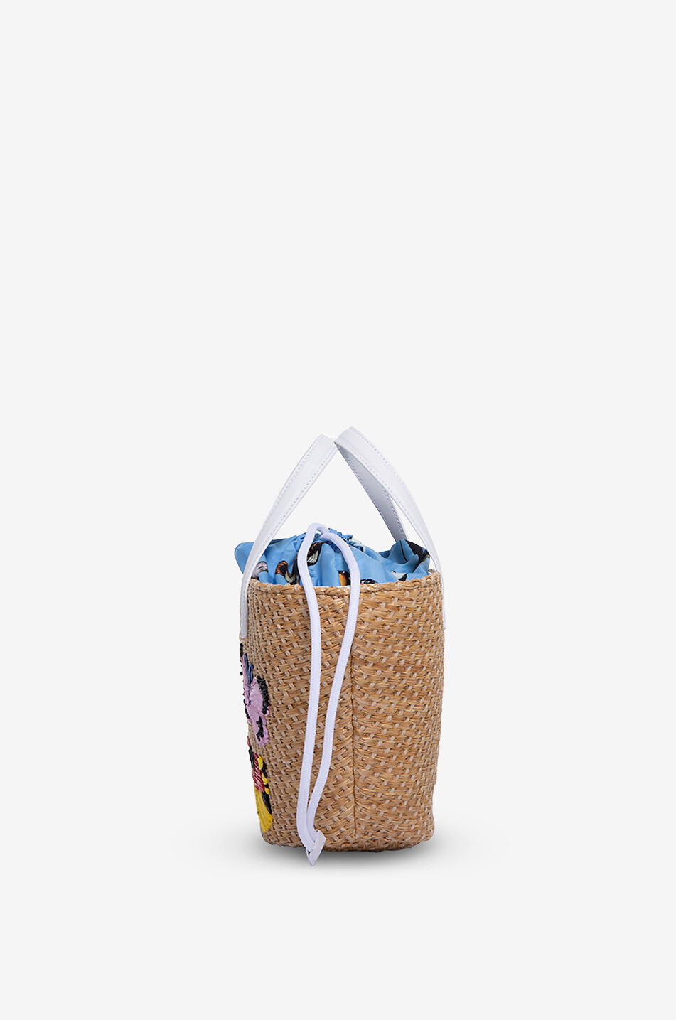 DOLCE & GABBANA Farfalle girls' embroidered raffia tote bat Girl BEIGE 4